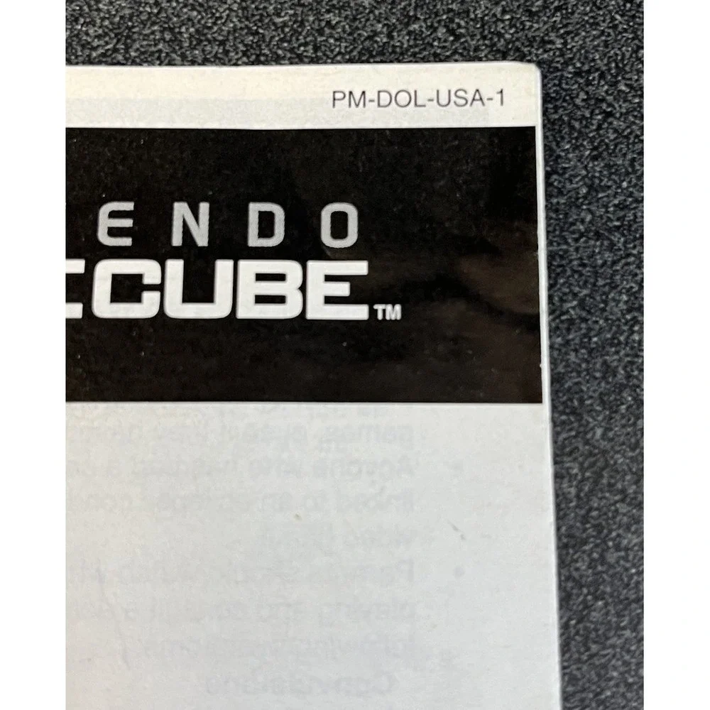 Nintendo GameCube Precautions Booklet PM-DOL-USA-1